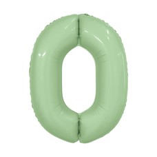 Цифра 0 олива 40' (102 см) Шар с гелием