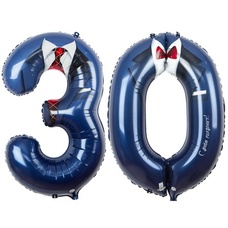 Цифры 30 синие 40' (102 см) Шары с гелием