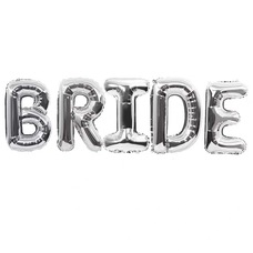 Шары буквы маленькие BRIDE серебряные Шары с воздухом Шары буквы маленькие BRIDE серебряные Шары с воздухом