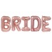 Шары буквы маленькие BRIDE розовое золото Шары с воздухом Шары буквы маленькие BRIDE розовое золото Шары с воздухом