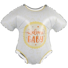Боди белое Welcome Baby выписка Шар с гелием