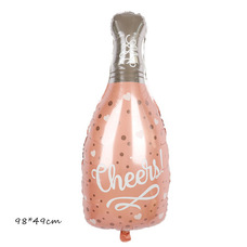 Бутылка шампанского розовое золото Cheers Шар с гелием Бутылка шампанского розовое золото Cheers Шар с гелием