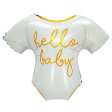 Боди белое hello baby выписка (Китай) Шар с гелием Боди белое hello baby выписка (Китай) Шар с гелием