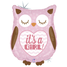 Сова it's a girl (выписка) Шар с гелием Сова it's a girl (выписка) Шар с гелием