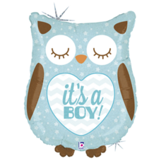 Сова it's a boy (выписка) Шар с гелием Сова it's a boy (выписка) Шар с гелием