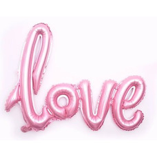 Love розовый Шар с воздухом