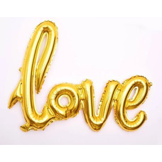 Love золотой Шар с воздухом