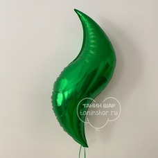 Зигзаг лист зелёный Шар с гелием