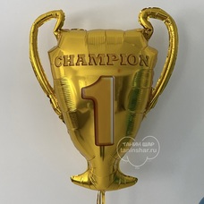 Кубок золотой Champion 1 Шар с гелием