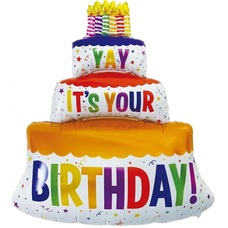 Торт радужный Yay It's Your Birthday Шар с гелием