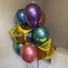 Фонтан шаров хром