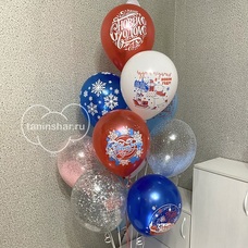 Новогодние шары с рисунком шарики на Новый год