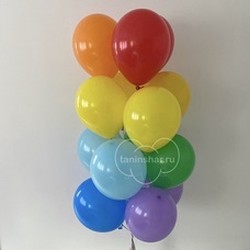 Связка разноцветных шаров радужный фонтан Связка разноцветных шаров радужный фонтан