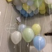 Розово-сиреневый фонтан обычных шаров