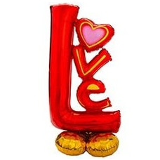 Love красный на подушке Шар с воздухом