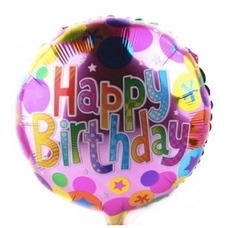 Круг 18' малиновый Шары Happy Birthday Шар с гелием