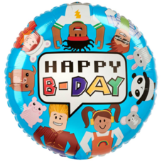 Круг 18' Happy B-Day Игра роблокс Шар с гелием