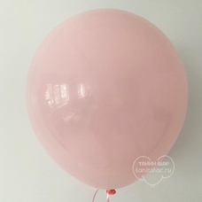 Шар латексный 18 дюймов (45 см) Светло-розовый пастель с гелием и обработкой