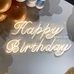 Надпись Happy Birthday светящаяся для фотозоны в аренду на сутки