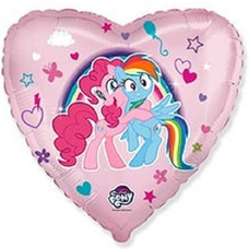 Сердце 18' Пони объятия My Little Pony Шар с гелием