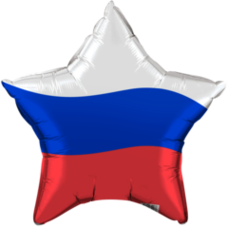 Звезда 18' триколор Флаг России Шар с гелием